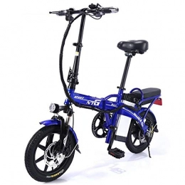 ZQYR Bike vélo ZQYR Bike# 25Km / H Vélo Électrique Pliant Smart Ebike Roues De 14 Pouces, 48V / 350W Moteur sans Balai Haute Vitesse, Endurance 50~60Km