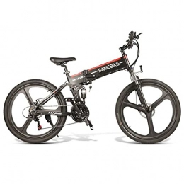 ZWHDS vélo ZWHDS 26 Pouces Pliable e-Bike-4 8V 10AH Vélo de Montagne Vélo électrique 350W Moteur Vélo électrique Bicicletta Eletrica 35km / h (Color : Black)
