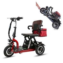 ZXCVB Vélos électriques ZXCVB Tricycle lectrique Scooter Adulte Mnage Pliant Mini Voiture lectrique Handicape, Including48V20AHlithiumbattery