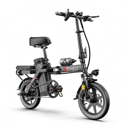 ZYC-WF Vélos électriques ZYC-WF Vélo électrique pliable Ebike pour adultes à vélo, vélos de confort Vélo en alliage d'aluminium 350W avec 3 modes de conduite, pour les sports de plein air à vélo, lumière LED, rouge, Noir