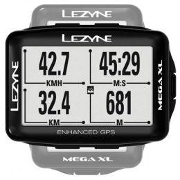 LEZYNE Zubehör 4712805997886 - Kilometerzähler fahrradcomputer mit GPS MEGA XL GPS HRSC Loaded