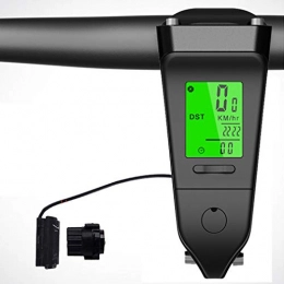 ANZQHUWAI Zubehör ANZQHUWAI Verkabelt Digital Cycling Bike-Computer-Fahrrad-Geschwindigkeitsmesser-Hintergrundbeleuchtung Regenschutz Temperatur Stoppuhr Fahrrad