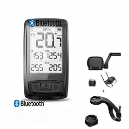 YUSDP Fahrradcomputer Bluetooth 4.0 Smart Fahrradcomputer - Wasserdichtes, kabelloses, hochempfindliches GPS - 2, 5-Zoll-Display mit aufladbarem ANT + Geschwindigkeitskadenzsensor - USB