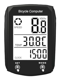 Fahrradcomputer Geschwindigkeitssensor für Radfahren Fahrrad Drehzahlsensor für Radcomputer Zyklus Digital Kilometerzähler Computer Wasserdicht LCD