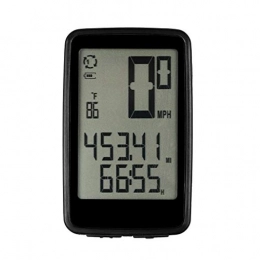 Jklt Zubehör Jklt Fahrradcomputer Wireless-Fahrrad-Computer-USB aufladbare Mit Cadence Sensor Fahrrad-Geschwindigkeitsmesser Leicht und Einfach zu Bedienen (Farbe : Black1, Size : One Size)