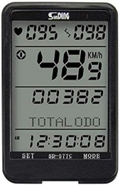 JWCN Fahrrad Computer Tachometer Kilometerzähler mit kabellosem Trittfrequenzsensor Kabelgebundene Steuerung Wasserdichtes LCD-Licht Hintergrundbeleuchtung Fahrrad-Timer Uptodate