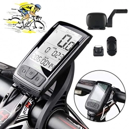 LICHUXIN Fahrradcomputer LICHUXIN Fahrrad-Geschwindigkeitsmesser Bluetooth, Wasserdicht LCD drahtlose Fahrradtachometer, USB-Lade Cadence Sensor Geschwindigkeitsmessung, Fahrradgeschwindigkeitsverfolgung