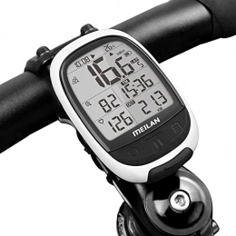 Meilan GPS-Core-Fahrradcodetabelle M2 Bluetooth ANT + Verbindung- Herzfrequenzgurt und Leistungsmesser, Fahrradcomputer