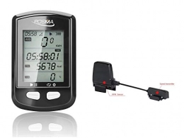 POSMA Fahrradcomputer POSMA Bluetooth ANT+ Dual Mode DB2 GPS Fahrrad Computer BCB30 Geschwindigkeitskorbenz-Sensor Value Kit – Tachometer Kilometerzähler, Verbindung mit Smartphone und iPhone