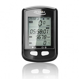 POSMA Fahrradcomputer posma DB2 Bluetooth GPS Fahrrad Computer Tacho Kilometerzähler Höhenmesser Kalorien Herzfrequenz Cadence Temperatur Route Tracking ANT +, unterstützt strava, BLE4.0 Smartphone, iPhone Android App