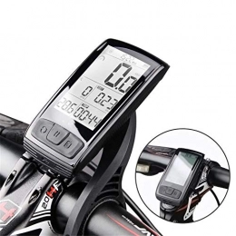 QinWenYan Zubehör QinWenYan Fahrrad-Tachometer Fahrrad-Stoppuhr Bluetooth Wireless Road Bike-Geschwindigkeitsmesser Backlit Wasserdicht (Color : Black, Size : One Size)