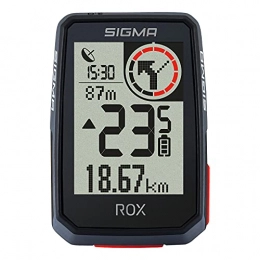Sigma Sport Fahrradcomputer SIGMA SPORT ROX 2.0 Black | Fahrradcomputer kabellos GPS & Navigation inkl. GPS Halterung | Outdoor GPS Navigation für pures Fahrvergnügen