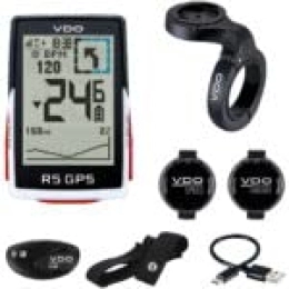 Sigma Sport Fahrradcomputer Sigma Unisex-Adult VDO R5 GPS-HR + Cadence Set-New23 Computers, Black, TU