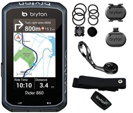 Bryton Fahrradcomputer Unbekannt Bryton Rider 860T GPS Ciclocomputer Touchscreen, Black