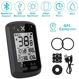 UNWMH GPS-Fahrrad-Computer, Wireless Radfahren Speedometer Wasserdichtes Fahrrad-Entfernungsmesser Bluetooth ANT + Sensor Untersttzung USB aufladbare