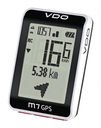 VDO Zubehör VDO Fahrradcomputer M7 mit GPS Fahrradtacho Höhenmesser Fahrradnavi (schwarz-Weiss)