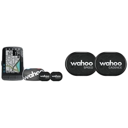 Wahoo Fitness Zubehör Wahoo ELEMNT ROAM GPS Radfahren / Fahrradcomputer Set & Wahoo RPM Geschwindigkeits- und Trittfrequenzsensor, Bluetooth / ANT+
