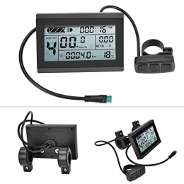 WDAC Zubehör WDAC Fahrrad-LCD-Display-Messgerät, Fahrradmodifikation Kunststoff, langlebig, praktische Passwortfunktion zur Modifikation für Fahrradzubehör
