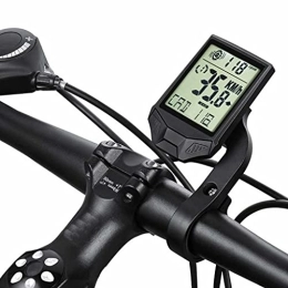 YZX Fahrrad-Tachometer, multifunktionaler drahtloser wasserdichter Fahrrad-Computer-Kilometerzähler für den Außenbereich, für Mountainbike- / Rennrad-Kilometerzähler,Schwarz