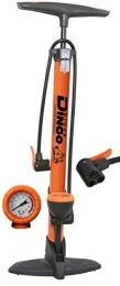 Black Dingo Cycling Products Fahrradpumpen BDCP Hochdruck Standpumpe 11 Bar orange Aluminium mit Manometer