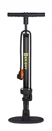 BenBoy Zubehör BenBoy Standpumpe Luftpumpe Fahrradpumpe Praktische Standluftpumpe Dual Kopf Reifen-Pumpe Fußpumpe mit Manometer für alle Ventile, CQT-001-Black1
