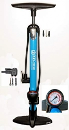CBK-MS Fahrradpumpen CBK-MS® Standpumpe für Auto- Dunlop- und Sclaverantventil Fahrradpumpe - Manometer Dualpumpenkopf (beto tek)