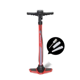 Fahrrad-Hochdruckpumpe Tragbare Luftpumpe Luftverdichter-Gummireifen Autoreifen Pump Andere Inflatables (Color : Red)