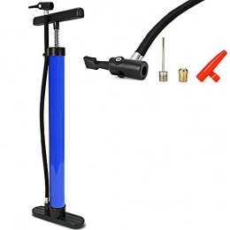 Markenartikel Zubehör Fahrradluftpumpe Luftpumpe Kompressor Standpumpe Werkstattpumpe Fahrradpumpe 45cm blau - Farbwahl