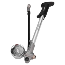 VGEBY1 Zubehör Fahrradpumpe, Hochdruck-Standradpumpe mit Manometer und Smart Valve Head Bike-Zubehör(Silber)
