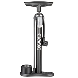 CXWXC Zubehör Fahrradpumpe mit Manometer - 160 PSI Fahrrad-Standpumpe passend für Presta- und Schrader-Ventil – Fahrradpumpe mit Luftballpumpe