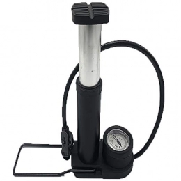 MxZas Zubehör Fahrradreifenpumpe Mini Tragbare Fuß Hochdruckpumpe Elektrische Auto Fahrrad Motorrad Pedal Air Pumpe Tragbare Fahrradpumpe. (Color : Black, Size : 17x13x5cm)