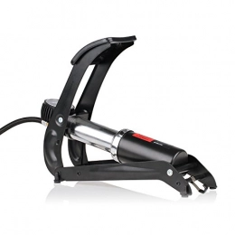 HEYNER Fahrradpumpen HEYNER Premium-Fußluftpumpe BlackEdition PedalPower PRO
