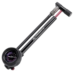 Hochdruck-Stoßdämpferpumpe - 400 Psi für Vorderradgabel und Hinterradaufhängung Luftstoßdämpfer Fahrradpumpe mit verlustfreiem Schraderventil