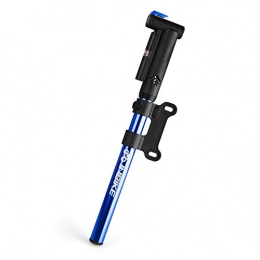 JSX Zubehör JSX Tragbare Fahrradpumpe mit Manometer Tragbare Fahrradluftpumpe 120 PSI Alloy Floor Track Reifenfüller Passend für Presta und Schrader Blau