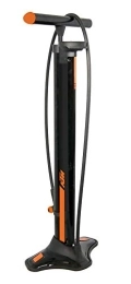 KTM  KTM High Volume 8 STANDPUMPE mit EXTRA GROSSEM Manometer - für alle Ventile | optimale + Bequeme Bedienung | mit Dualkopf für AV / DV / SV | Fahrradpumpe | stabile ALU-Konstruktion
