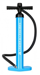 Leader Accessories SUP Handpumpe Stand Up Paddle Doppelhub Hochdruckpumpe bis 2.0 Bar (29 PSI) Blau