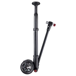 Rubyu-123 Standluftpumpe mit Manometer, Tragbarer Fahrrad Luftpumpe Suspension Pumpe, für Rennrad, MTB, E-Bike, Trekking Rad und mehr, Unisex – Erwachsene, One Size