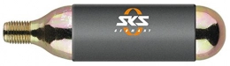 SKS Zubehör CO2-Kartuschendisplay, 25 St. mit Gewinde u. Kälteschutz, silber, 10 x 3 x 3 cm