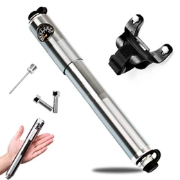 Teleskop Mini Fahrradpumpe, 160 PSI Fits Presta und Schrader Ventile, tragbare Mini-Fahrrad-Luftpumpe für Straße, für Rennräder und Mountainbikes, 22,2cm