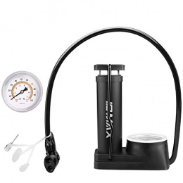 TOCYORIC Zubehör TOCYORIC Pump, Portable Bicycle Tire Pump Mini Bike Floor Pump with Pressure Gauge Hand Foot Activated Bicycle Pump with Inflation Needle and Inflatable Device Compatible with Presta＆Schrader Valve