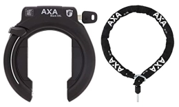 AXA Fahrradschlösser .AXA Block XXL Fahrrad Ringschloss Rahmenschloss Schwarz + ULC 130 Einsteckkette