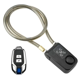 Alarm Code Lock, intelligente elektronische Verschlusskette 800 * 10mm IP55 wasserdicht mit drahtloser Fernbedienung für Motorrad, Fahrrad, Tor