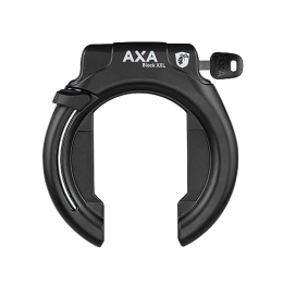 AXA Zubehör AXA Block XXL Retractable - Fahrradschloss - Rahmenschloss - Sicherheitsstufe 12 - Kombinierbar mit Einsteckschloss - 70 mm - Schwarz