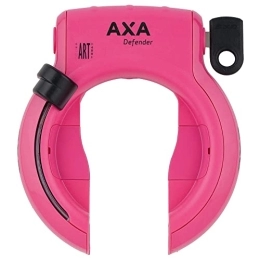 maxxi4you Fahrradschlösser AXA Defender Art Pink, Hinterbau Rahmenschloss inkl. Fahrradklingel