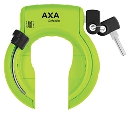 maxxi4you Fahrradschlösser AXA Defender Art Rahmenschloss Grün inkl. Fahrradklingel