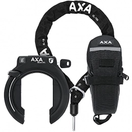 AXA Fahrradschlösser AXA Rahmenschloss Block XXL Set schwarz | Ausführung: für breite Reifen und hohe Felgen