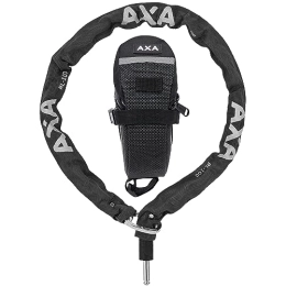 AXA Fahrradschlösser AXA RLC im Beutel 100 / 5, 5 – Einsteckkette für Rahmenschloss – Kombinierbar mit AXA-Rahmenschlössern – 100 cm – 5, 5 mm Glieder – Schwarzer Polyestermantel