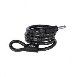 AXA Fahrradschlösser AXA RLD Plug In-Kabel , Länge 180cm. Kabeldurchmesser 12mm. Einrastbolzen 10mm dick, Schwarz
