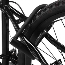 Demeras Zubehör Demeras Doppelschleifen-Bügelschloss mit Kabel Doppelschleifen-Stahlkabel Diebstahlsicheres Fahrradschloss für Bürotüren