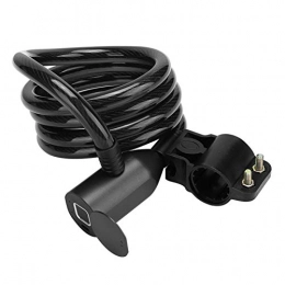 SALALIS Zubehör Fahrradschloss, USB-Ladeschnittstelle Fingerabdruck-Entriegelung Sicherheitskabelschloss mit automatischer Erkennung für Elektrofahrzeuge Roller für Motorräder Fahrräder